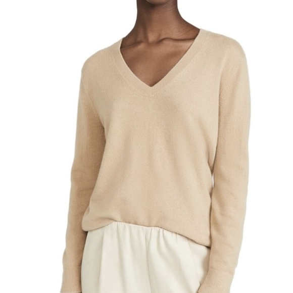 NEW - Vince Women's Weekend V Neck Cashmere Sweater